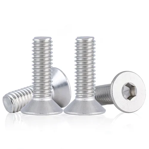 Miniatura 23 de Tornillos de cabeza plana M4 de 0.787 in, tornillo y perno de cabeza plana M4-0.028x0.787 in, pernos avellanados de acero inoxidable, accionamiento