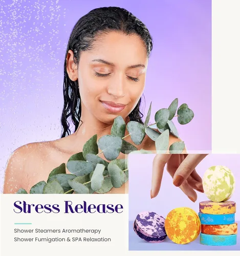 Miniatura 5 de POPCHOSE Vaporizadores de Ducha de Aromaterapia, Rellenos de Media para Mujeres, Regalos de Navidad para Adolescentes y Mujeres, Cuidado Personal