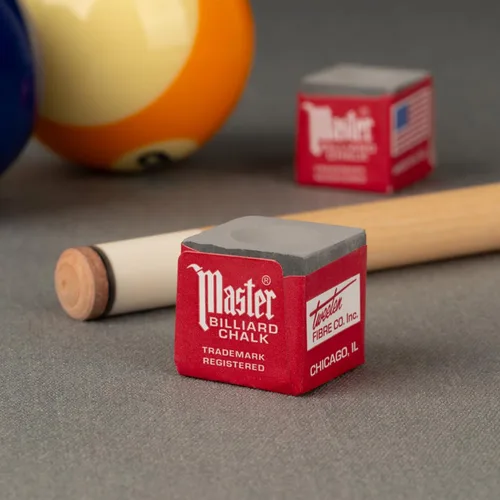 Miniatura 2 de Caja de tizas para tacos de pool/billar, 12 tizas Gris