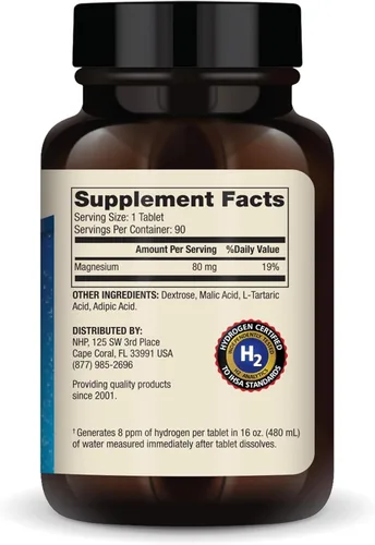 Miniatura 2 de Dr. Mercola Hidrógeno Molecular H2 - Apoya el Envejecimiento Saludable, la Energía Celular y la Salud del Cerebro - con Magnesio Elemental - Sin