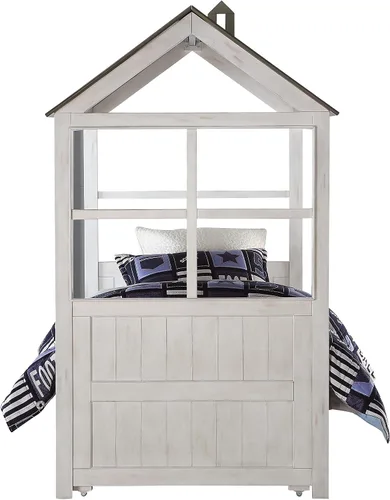 Miniatura 3 de ACME Tree House II - Cama nido en blanco desgastado y gris lavado