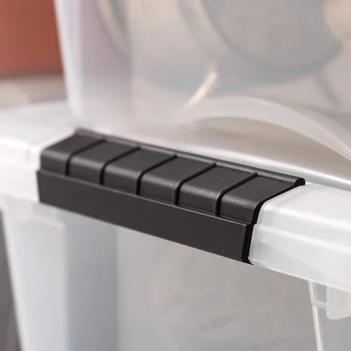 Miniatura 10 de IRIS USA 19 QT - Caja de almacenamiento de plástico con tapa y cierres - Paquete de 6 - Sin BPA, solución organizadora transparente, contenedores