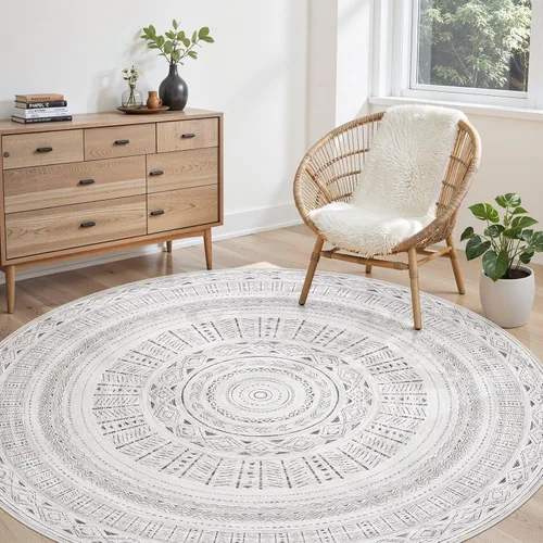 Miniatura 40 de Alfombra grande para sala de estar de 5 x 7: Alfombras marroquíes bohemias, suaves, lavables a máquina, para dormitorio, debajo de la mesa