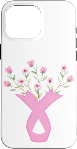 Miniatura 18 de iPhone 13 Flower Jar Pink Ribbon Breast Cancer Concientización Mes de Mujeres Caso