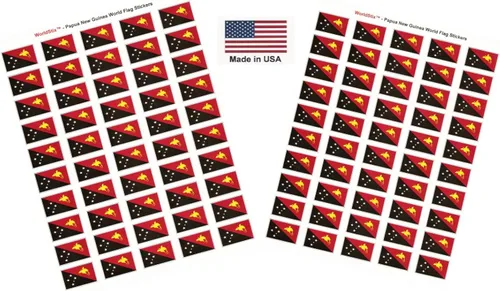 Miniatura 164 de 100 calcomanías de la bandera de Alaska; 1.5" x 1" hechas en Estados Unidos, calcomanías autoadhesivas de la bandera del estado para álbumes