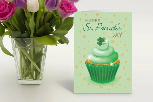 Miniatura 6 de Stonehouse Collection Surtido de tarjetas de felicitación del día de San Patricio, tarjetas irlandesas de la suerte, trébol, duende, decoraciones