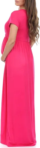 Miniatura 4 de Vestido de maternidad de manga corta para mujer, fabricado en EE.UU.