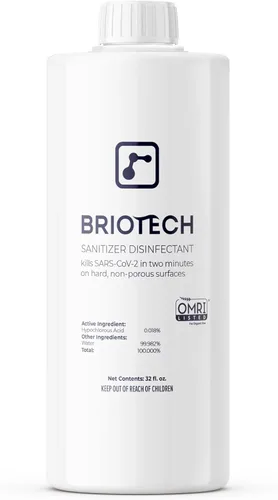 Miniatura 11 de BRIOTECH Desinfectante de ácido hipocloroso, mata el 99.99% de los virus y bacterias, elimina el olor, suave, control de moho, para dormitorios
