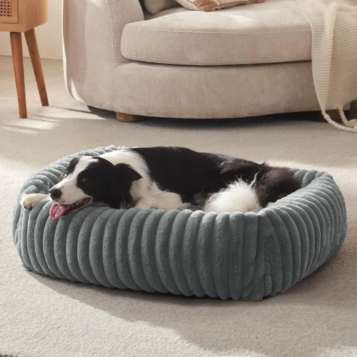 FURTIME Camas para Perros Medianos para Perros Medianos Lavables, Cama Ortopédica para Perros, Cama Rectangular Cálida Suave Calmante para Dormir