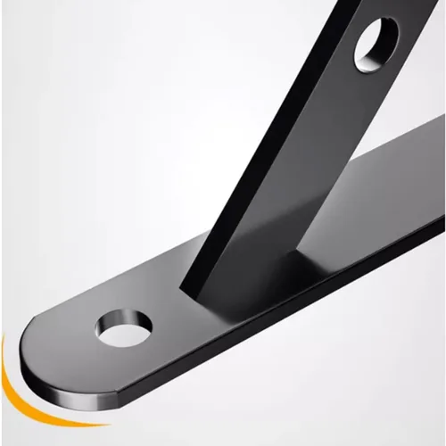 Miniatura 7 de 2 soportes metálicos para estantes triangulares 150, 200, 250, 300, 400, 500, 500, soporte de pared negro y blanco para estanterias, hierro de 0.098
