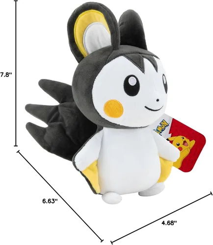 Miniatura 6 de Pokémon Oficial y de alta calidad Emolga adorable de 8 pulgadas, ultra suave, juguete de peluche, perfecto para jugar y exhibir, tengo que