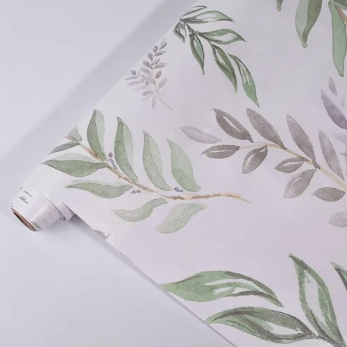 Miniatura 5 de Nuwallpaper - Papel de contacto adhesivo decorativo extraíble con diseño de hojas verdes modernas, diseño floral, 17.7 x 118.1 pulgadas