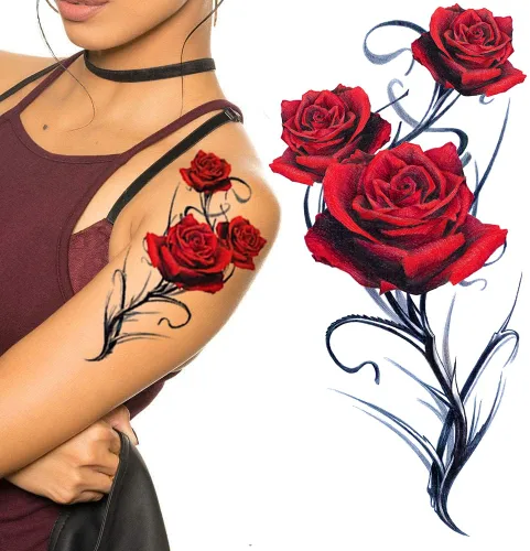 Miniatura 8 de 24 tatuajes temporales 3D de mariposa realistas monarca rojo, azul, amarillo, mariposas grandes para adultos, adolescentes, mujeres, niñas, niños