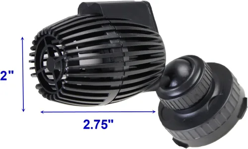 Miniatura 2 de AQUANEAT Bomba de circulación Wavemaker para acuario, cabezal de potencia de tanque de peces de 480 GPH, bomba de agua sumergible, base magnética