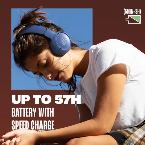 Miniatura 4 de JBL Tune 520BT - Auriculares inalámbricos supraaurales, hasta 57H de duración de batería y carga rápida, diseño ligero, cómodo y plegable, llamadas