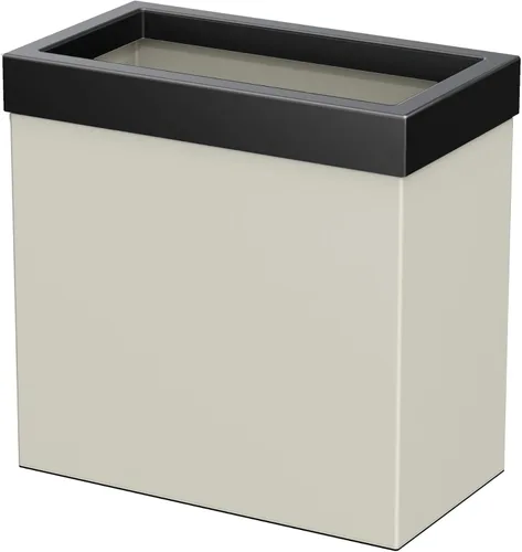Miniatura 13 de Gatco Cubo de basura rectangular moderno, latón cepillado, cubo de basura de acero inoxidable con tapa extraíble, a prueba de fugas, capacidad de 3