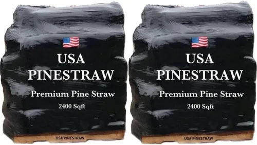 Miniatura 11 de Long Needle Pine Straw Mulch – Cobertura de 3200 pies cuadrados, 1 juego – Paja de pino cosechada en Estados Unidos de primera calidad