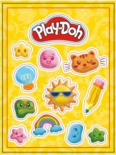 Miniatura 11 de Play Doh - Juego de aprendizaje creativo que incluye mantel, calcomanías, 5 cortadores de animales, 10 sellos, 3 herramientas y 5 latas de masa