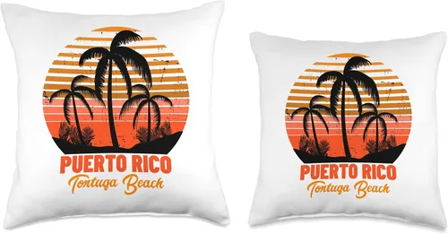 Miniatura 3 de Tortuga Beach Puerto Rico Throw Pillow