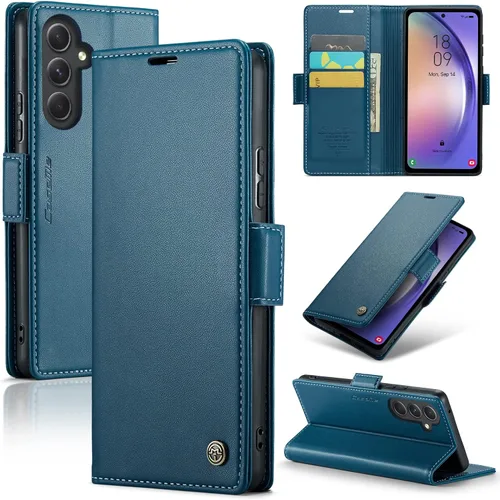 Miniatura 10 de Compatible con Samsung Galaxy A54 - Funda tipo cartera con bloqueo RFID, funda de piel con función atril para Samsung Galaxy A54 5G de 6.4 pulgadas