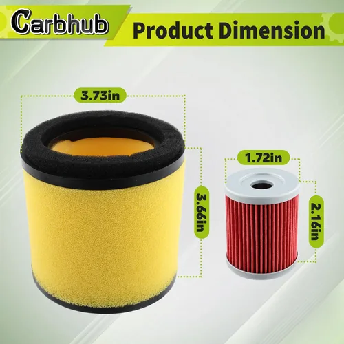 Miniatura 5 de Carbhub Kit de filtro de aceite de filtro de aire para Arctic Cat 250 2x4 4x4 Arctic Cat 300 2x4 4x4 Reemplazo para 0470-421, 0470-355