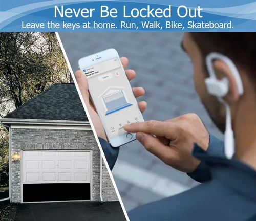 Miniatura 4 de eKyro Abridor inteligente de puerta de garaje - Controlador remoto universal WiFi compatible con Alexa, Google Home, iPhone, Siri, Android, alerta
