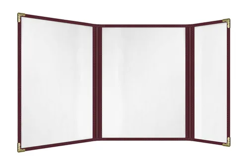 Miniatura 28 de Goodsmart - Fundas para menú de restaurante, paquete de 25 unidades, color negro, 2 vistas, soportes para menú de carga superior, cubiertas