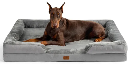 Miniatura 22 de Bedsure Cama ortopédica XL para perros extragrandes, cama lavable para perros y gatos, impermeable, cómodo sofá para perros con funda extraíble