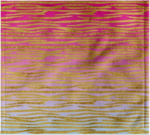 Miniatura 7 de 3dRose Pink to Blue Gradient Image of Gold Tiger Stripes Pattern 22x30 Bath Hand Pool Towel