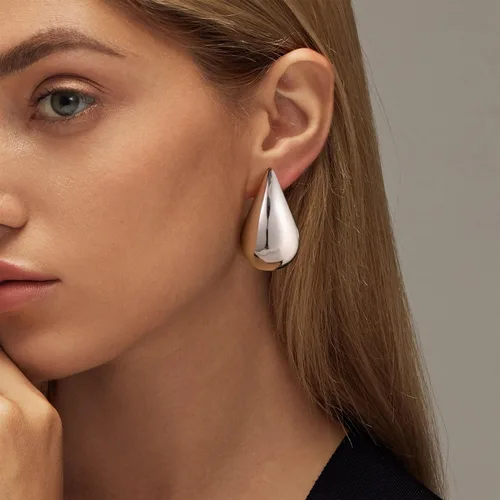 Miniatura 5 de Gold Earrings for Women Girls,14K Gold Plated Lightweight Gold Hoop Earrings Hypoallergenic Earrings for Women Trendy Fashion Jewelry Gifts