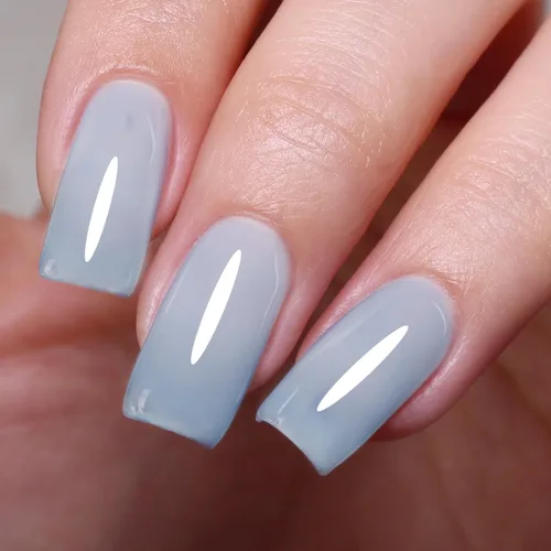 Miniatura 40 de Ozzeal Esmalte de uñas en gel, 1 unidad de 0.5 onzas líquidas, color gris claro, para otoño e invierno, secado con LED, UV, esmalte de uñas de gel