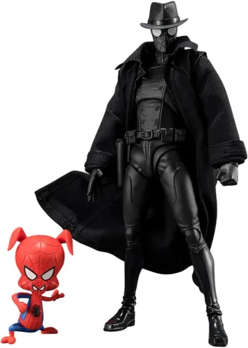 TAMASHII NATIONS - Spider-Man: Across The Spider-Verse - Figura de acción Spider-Man Noir y Spider-Ham S.H.Figuarts