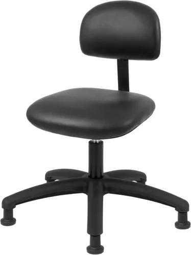 Miniatura 14 de Serie FSS Silla de asiento cuadrado de altura baja (43.2 cm - 55.9 cm) de asiento. Vinilo de tela - para oficina, garaje, escritorio, taller