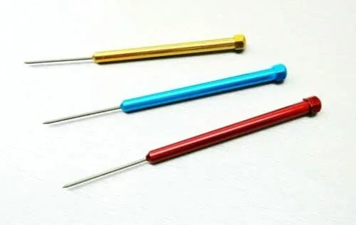Miniatura 2 de Juego de 3 púas de soldadura de titanio, 6-1/2 pulgadas, punta de titanio, antiadherente, oro y plata, herramientas de joyería por JTS