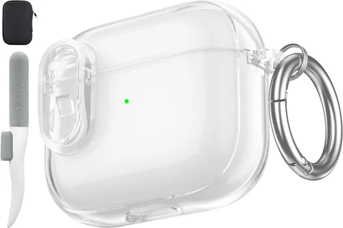 Miniatura 31 de Valkit Funda compatible con AirPods Pro, transparente con kit de limpieza, funda protectora de TPU suave para AirPods Pro Gen 2nd/1st 2023/2022/2019