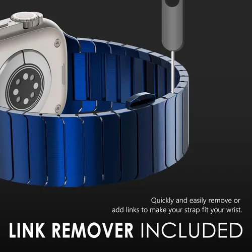 Miniatura 6 de NewWays - Pulsera de eslabones de titanio y acero inoxidable para Apple Watch Band Ultra 3 2 1 Band 49mm Series11 10 46mm 42mm 45mm 44mm 41mm 40mm