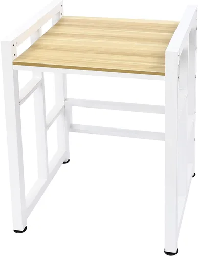 Miniatura 4 de Soporte apilable para lavadora y secadora, estantes resistentes para lavadora y secadora con laminado ajustable de madera, estante de estante