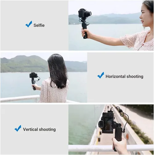 Miniatura 3 de Agarre de disparo de mano y mini trípode para reemplazar Panasonic DMW-SHGR1 Selfie Grip y control remoto para Panasonic G100 G110 G9 GH7 GH6 GH5