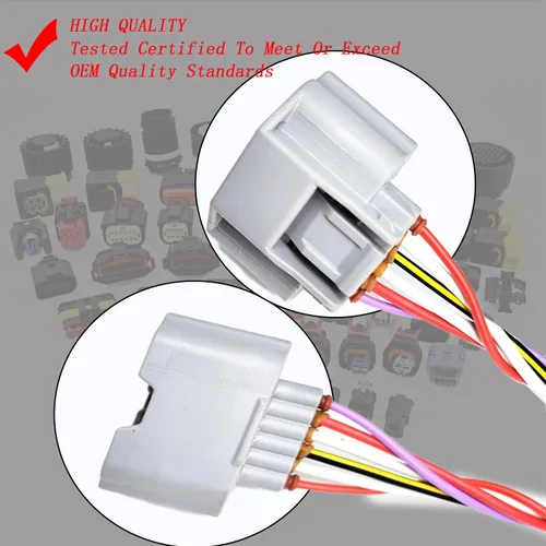 Miniatura 8 de Sensor de flujo de aire masivo Conector Conector de Coleta Arnés 22680-1MG0A AFH60M-39 Reemplazo para Nissan Infinity