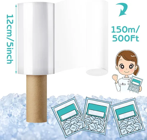 Miniatura 3 de Outus Envoltura de película de plástico con asa Bolsas de plástico para envoltura de tatuaje de hielo, adecuada para entrenadores atléticos