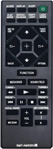 Allimity RMT-AM330U - Control remoto reemplazado para sistema de audio Sony SHAKE-X10 MHC-V71 MHC-V50 MHC-M20 MHC-V21 MHC-V77W
