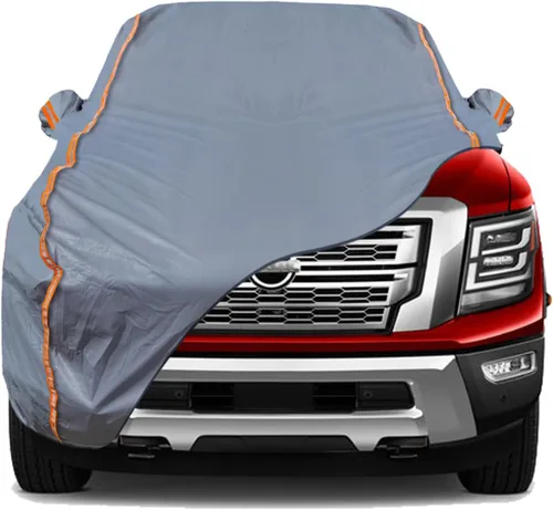 Miniatura 20 de TUCAREST - Funda de auto completa de 6 capas de alta calidad, diseño de cremallera de carcasa dura, impermeable, resistente a la intemperie