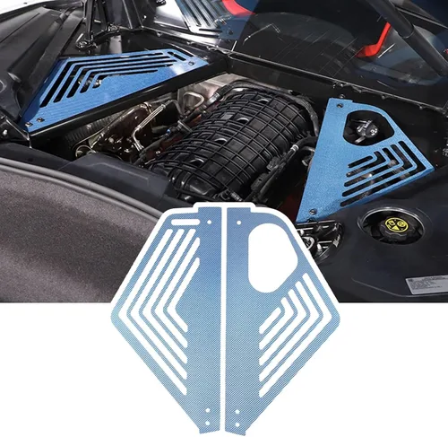 Miniatura 19 de TOYCIDFG Cubierta de panel de bahía del motor, protector de protección contra salpicaduras izquierda y derecha para C8 Corvette 2020-2024 Accesorios