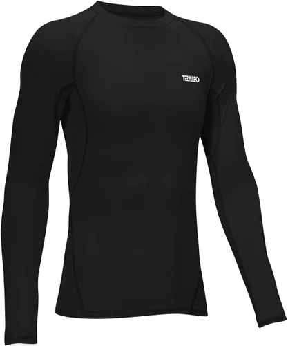 Miniatura 2 de TELALEO Youth Boys Girls Thermal Compression Shirt Long Sleeve Fleece Lined Base Layer Athletic Football Undershirt
