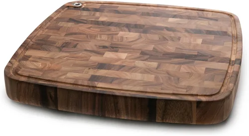 Miniatura 8 de Ironwood Gourmet Kansas City - Tabla de tallar grande con canales de jugo, 22 x 15 x 2.5 pulgadas, madera de acacia