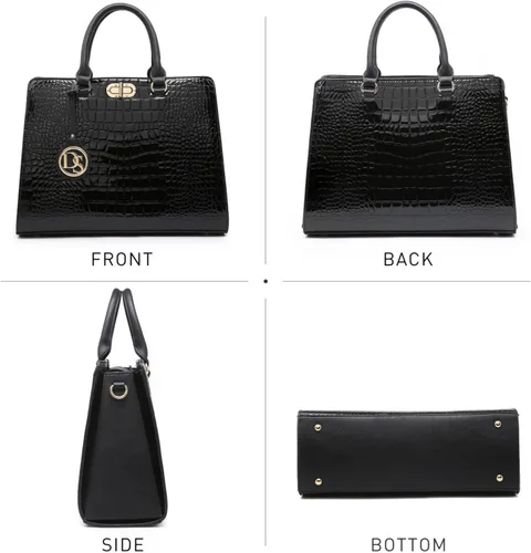 Miniatura 3 de Dasein Bolsos de Mano para Mujeres Carteras Bolsos de Trabajo para Damas Cartera Satchel Tote con Asa Superior Bolsos de Hombro con Clutch a Juego