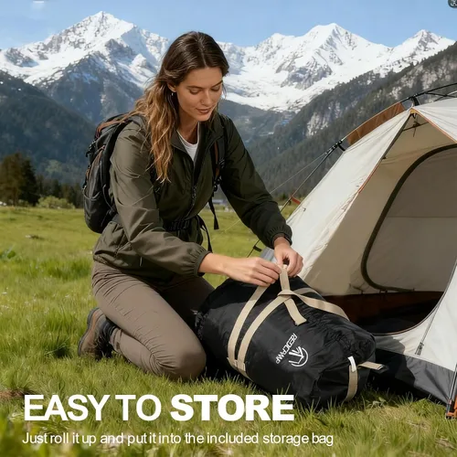 Miniatura 7 de REDCAMP Saco de dormir de franela para adultos, cómodos sacos de dormir de algodón para campamento, mochileros, senderismo, con capucha desmontable