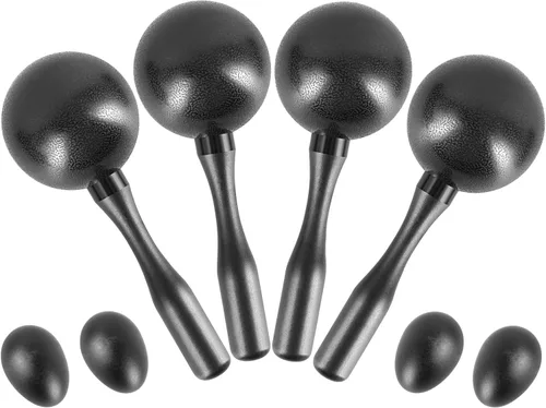 Miniatura 8 de EASTROCK Maracas, sonajeros y martillos de arena de ABS, percusión de mano, sonajeros para adultos, gran instrumento de percusión para actuación