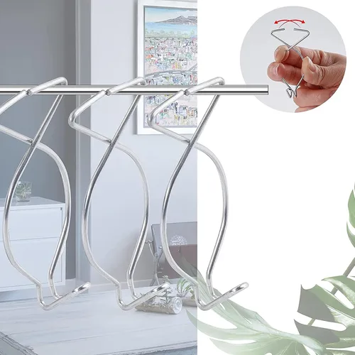Miniatura 4 de 40 ganchos de techo colgantes para aulas y oficinas, ganchos de techo negros resistentes para plantas colgantes y decoraciones, ganchos de metal