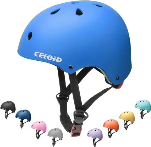 Miniatura 30 de Casco de bicicleta para niños, cascos de patineta para niños de 2 a 3 a 5 a 8 a 14 años, ajustable, multideporte, bicicleta, patinaje, fútbol